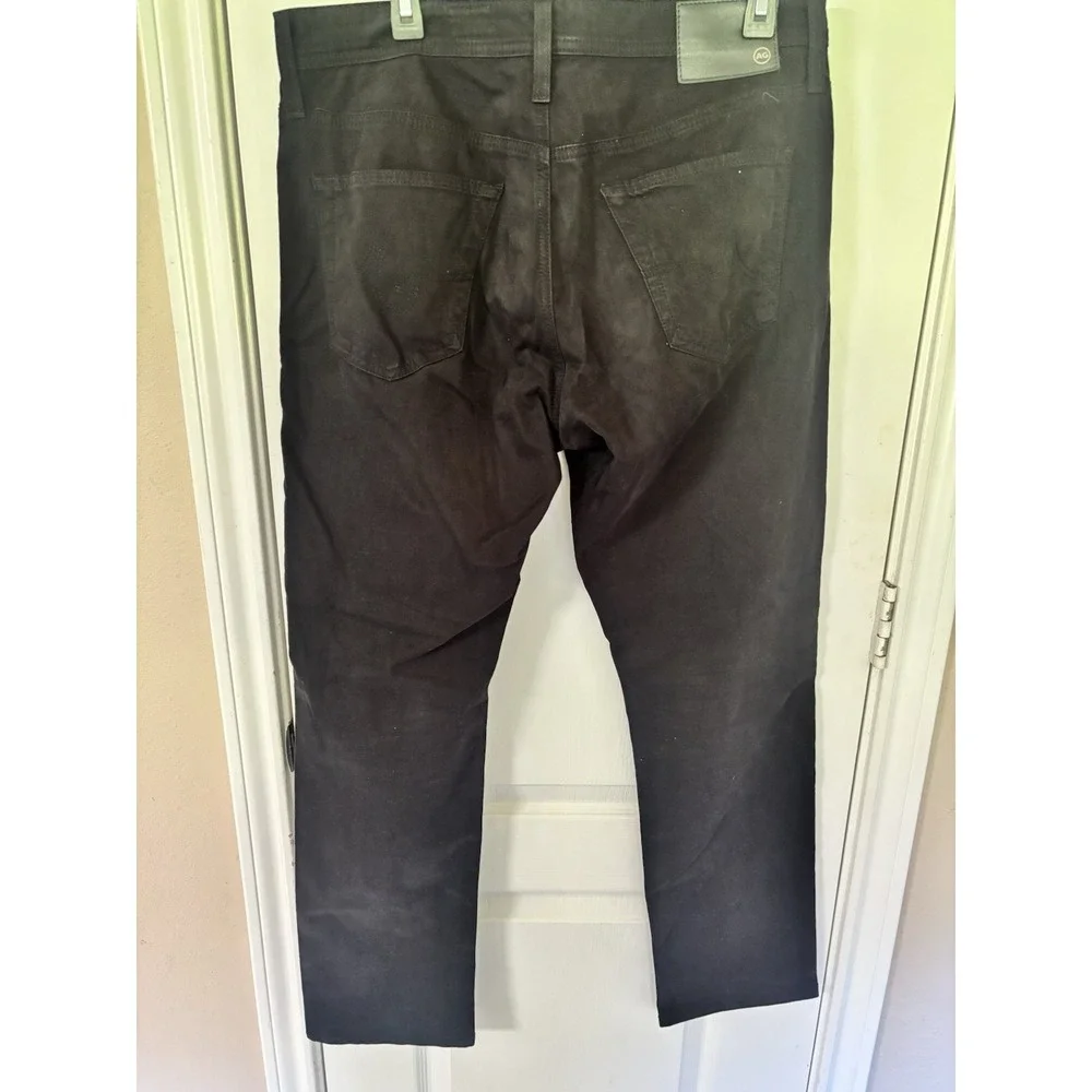 AG Adriano Goldschmied The Everett SUD Black Sueded Pants Jeans Men's 32X32 Slim